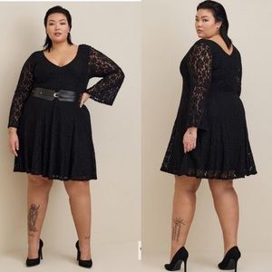 NWT Torrid Mini Lace Bell Trapeze Dress